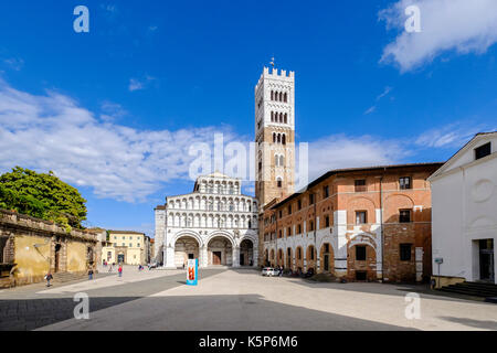 Die Lucca Dom, Duomo di Lucca, Kathedrale San Martino ist eine römisch-katholische Kathedrale Stockfoto