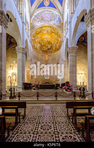 Im Inneren der Kathedrale Duomo di Lucca Lucca, Kathedrale San Martino Stockfoto