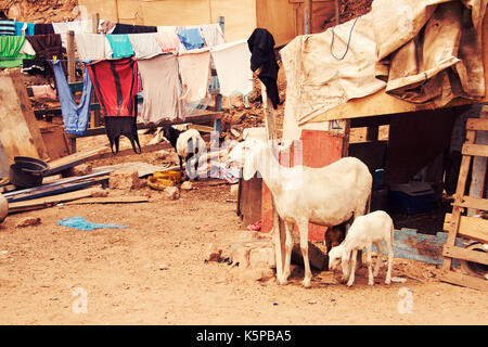 Schlechte Nachbarschaft in Accra Stockfoto