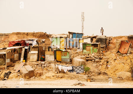 Schlechte Nachbarschaft in Accra Stockfoto