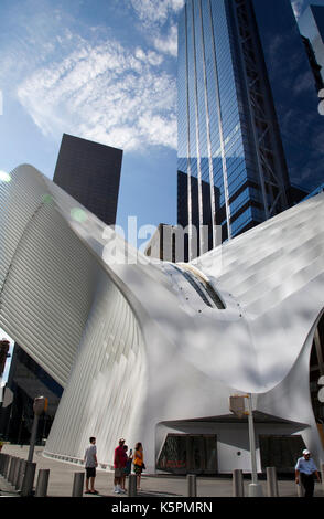 Oculus Westfield Shopping Center am Ground Zero in New York - USA Stockfoto