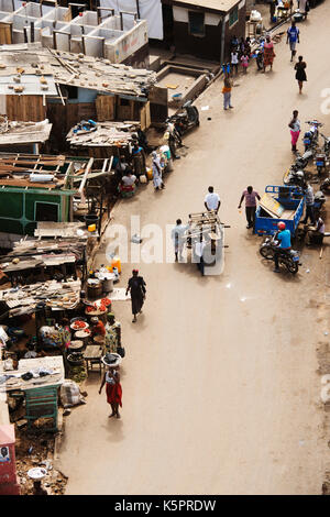 Jamestown Straße in Accra Stockfoto