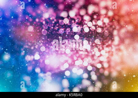 Helle Lichtpunkte abstrakte bokeh Textur Hintergrund verschwommen Stockfoto