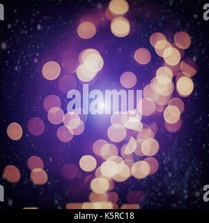 Helle Lichtpunkte abstrakte bokeh Textur Hintergrund verschwommen Stockfoto