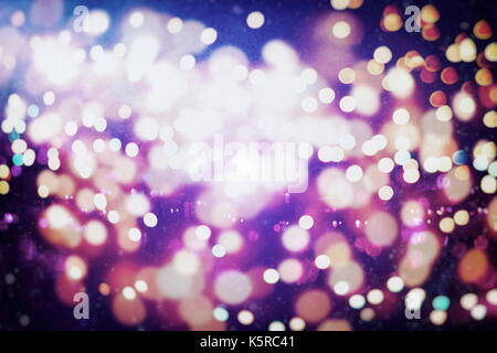 Helle Lichtpunkte abstrakte bokeh Textur Hintergrund verschwommen Stockfoto