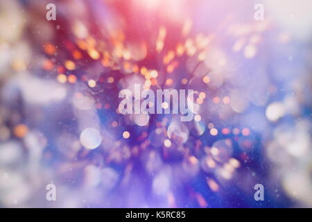 Helle Lichtpunkte abstrakte bokeh Textur Hintergrund verschwommen Stockfoto