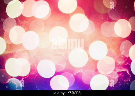 Helle Lichtpunkte abstrakte bokeh Textur Hintergrund verschwommen Stockfoto