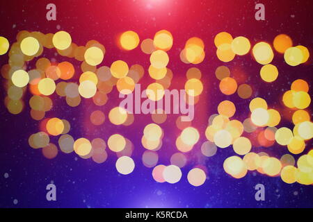 Helle Lichtpunkte abstrakte bokeh Textur Hintergrund verschwommen Stockfoto
