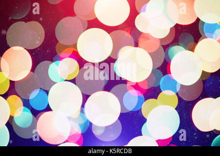 Helle Lichtpunkte abstrakte bokeh Textur Hintergrund verschwommen Stockfoto