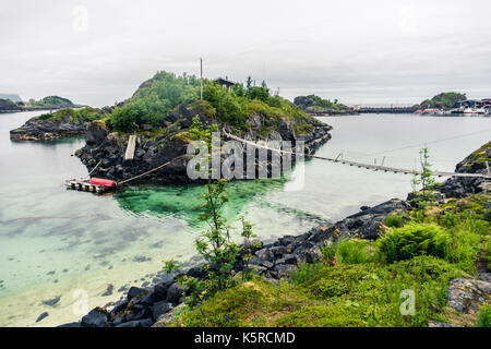 Einsames Haus auf der Insel Stockfoto