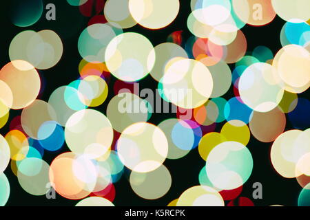Helle Lichtpunkte abstrakte bokeh Textur Hintergrund verschwommen Stockfoto