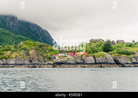 Einsames Haus auf der Insel Stockfoto