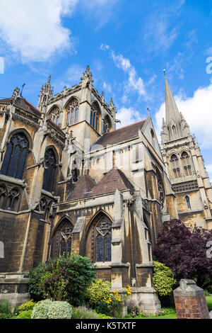 Äußere der Katholischen Kirche Unserer Lieben Frau und den Englischen Märtyrer, Cambridge, Großbritannien Stockfoto