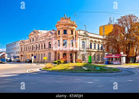 Stadt Virovitica street view, slavonija Region von Kroatien Stockfoto