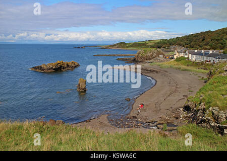 Dunure Beach, Ayrshire, Schottland Stockfoto