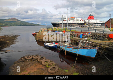 Hafen Brodick Isle of Arran Stockfoto