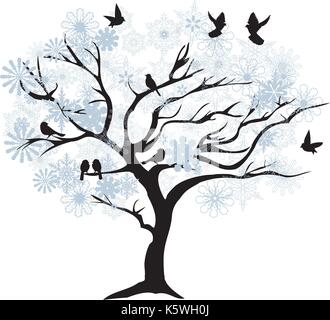  der Baum mit kahlen Äste zeichnen Vektor Abbildung - Bild: 125862902 Motiv 