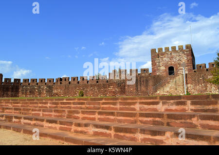 Historische Burg von Silves an der Algarve, Portugal Stockfoto