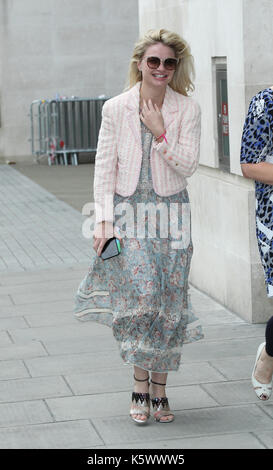 Emma Rigby Schauspielerin gesehen zu den bbc Studios in London am 3. September 2017 Stockfoto