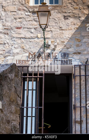 Mairie Dorf mittelalterlichen du Castellet Var Frankreich Stockfoto