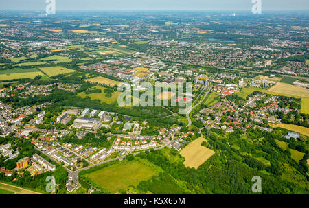 TechnologieParkDortmund auf dem Campus der Universität Dortmund, Dortmund, Ruhrgebiet, Nordrhein-Westfalen, Deutschland Dortmund, Europa, Luftbild Stockfoto