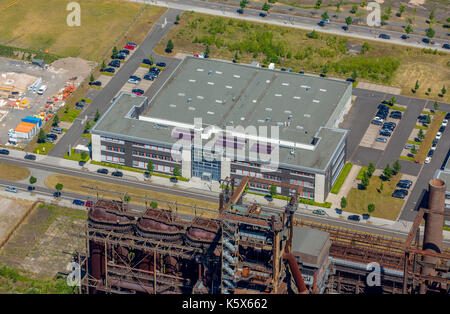 Zentrum für Produktionstechnik, Gewerbegebiet Phoenix-West, Dortmund, Ruhr, Nordrhein-Westfalen, Deutschland, Dortmund, Europa, Aerial V Stockfoto