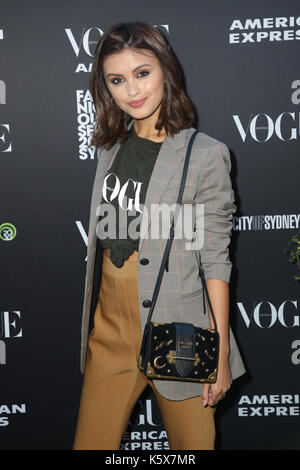 Sarah Ellen bei Vogue American Express Fashion Night 2017 in Sydney, Australien Stockfoto