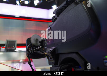 Aufnahme-Show im TV-studio Stockfoto