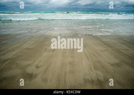 Varadero - Januar 18, Reisen, Varadero, Kuba. Im Bild: Strand von Varadero bei nicht all zu gutem Wetter. (Foto von Ulrich Roth) Stockfoto