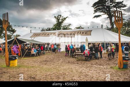 Lulworth Castle, Dorset, Großbritannien. 10 Sep, 2017. Tag 4 - bestival Music Festival kehrt 2017 in der neuen Heimat, Lulworth Castle. Credit: Wird Bailey/Alamy leben Nachrichten Stockfoto