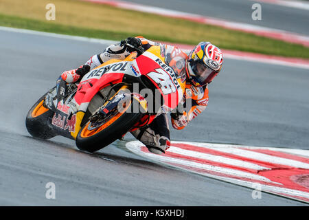 26 Dani Pedrosa (Spanien), HRC Repsol Honda Team, Honda RC 213 V Maschine, Gran Premio Tribul Mastercard di San Marino e della Riviera di Rimini, Aktion während der MotoGP Rennen auf dem Marco Simoncelli World Circuit für die 13. Runde der MotoGP-Weltmeisterschaft, die vom 8. bis 10. September 2017 in Misano Adriatico (RSM) Stockfoto