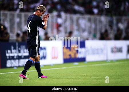 Jeddah, Saudi Arabien. 5. Sep 2017. Keisuke Honda (JPN) Fußball / Fussball: FIFA WM Russland asiatischen Qualifier 2018 Endrunde Gruppe B Spiel zwischen Japan 0-1 Saudi-Arabien bei König Abdullah Sport City Stadium in Jeddah, Saudi-Arabien. Credit: Sho Tamura/LBA/Alamy leben Nachrichten Stockfoto