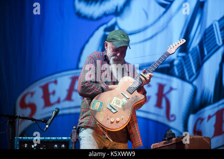 Seasick Steve auf der Hauptbühne am 2017 auf Blackheath Music Festival Stockfoto