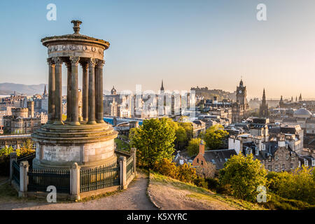 Sonnenuntergang in Edinburgh, Schottland Stockfoto
