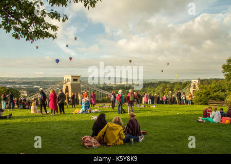 Bristol Hot Air Balloon Fiesta Stockfoto
