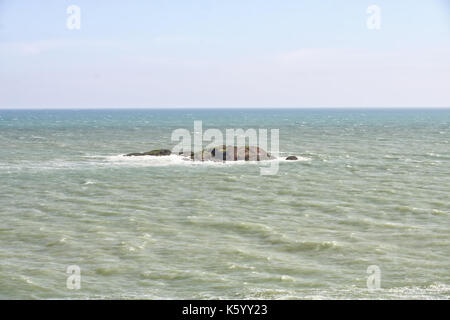 Blick auf das Meer bei Rameshvaram in Indien Stockfoto