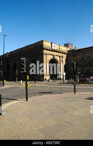 Den Hauptbahnhof von Newcastle, Newcastle-upon-Tyne Tyne und Wear, England, Vereinigtes Königreich, Europa Stockfoto