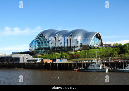 Sage Gateshead, Fluss Tyne Tyne und Wear, Tyneside, England, Vereinigtes Königreich Stockfoto