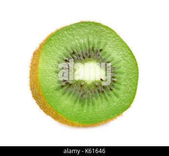 Kiwi isoliert auf weißem Hintergrund mit Beschneidungspfad Stockfoto