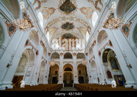 Luzern, 16.Juli: Innenansicht des Luzern Jesuitenkirche am 16.Juli 2017 in Luzern, Schweiz Stockfoto