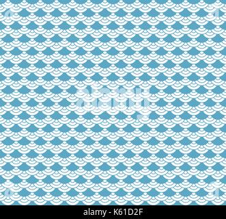 Chinesische traditionelle orientalische Ornament blau Wolken Hintergrundmuster nahtlose Stock Vektor