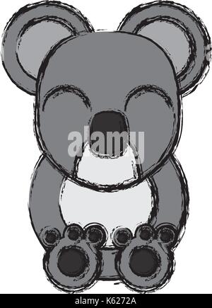 Koala Tier Cartoon Stock Vektor