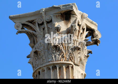 Auswirkungen der Zeit - Tempel des Zeus Stockfoto