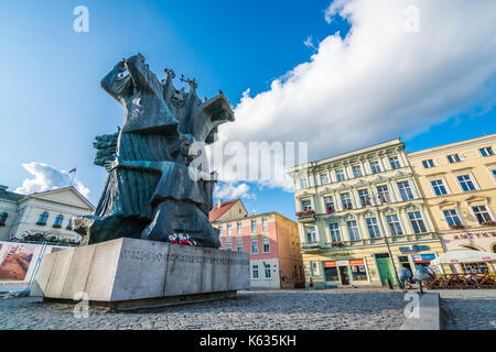 Bydgoszcz, Polen - August 2017: Wahrzeichen Denkmal namens Pomnik Walki i Męczeństwa Ziemi Bydgoskiej Stockfoto