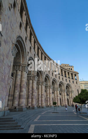 Gebäude am Platz der Republik in Eriwan, Armenien. Stockfoto