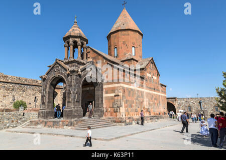 Das Kloster Khor Virap, in der Ararat in Armenien., 8 Kilometer von Artashat. Stockfoto