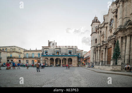 Havanna, - Januar 09, Reisen, Havanna, Kuba, Havanna Stadt. Im Bild: Kathedrale San Cristobal Havanna. (Foto von Ulrich Roth) Stockfoto