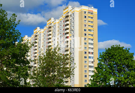 Schöne neue Wohngebäude in Moskau, Russland Stockfoto