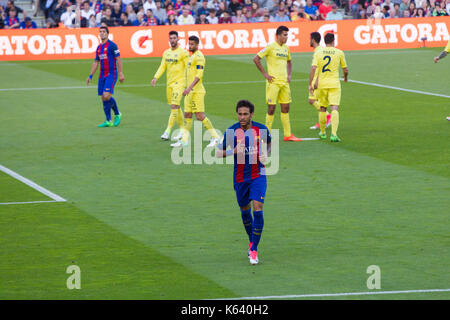 Neymar Jr - 6/5/17 Barcelona gegen Villarreal Fußball-Liga Match im Camp Nou, Barcelona. Stockfoto