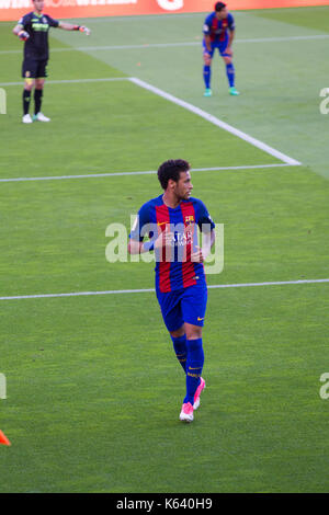 Neymar Jr - 6/5/17 Barcelona gegen Villarreal Fußball-Liga Match im Camp Nou, Barcelona. Stockfoto